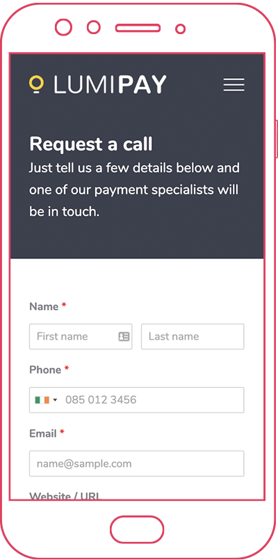 Mobile Request a Call